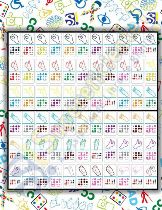 Dominó Libras X Braille Visual do 0 ao 10